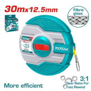 Total Fiberglass Measuring Tape 30mx12.5mm - TMTF13306