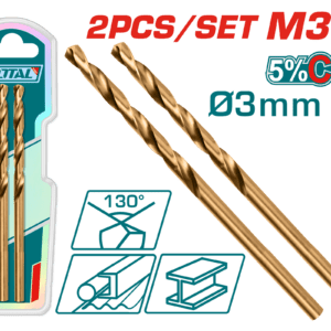 Total 2 PCS / Set, HSS-CO M35 Drill Bit - TAC11203001