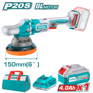 Total Tools 20V Cordless Brushless Car Polisher 150mm Variable Speed with Battery & Charger – TAPLI20151