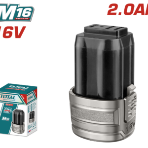 TOTAL TFBLI1620 16V Lithium-Ion 2.0Ah Battery Pack – Compatible with M16 Multiple Tools