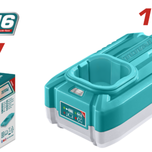 TOTAL TFCLI1613 M16 16V Battery Charger – Fast Charging for TOTAL M16 Lithium-Ion Batteries