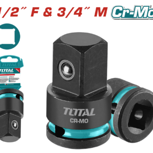TOTAL Impact Socket Adapter 1/2" (F) × 3/4" (M) Cr-Mo – THIAD1234