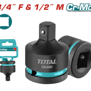 TOTAL Impact Socket Adapter 3/4" (F) × 1/2" (M) Cr-Mo – THIAD3412