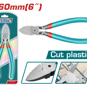 TOTAL 6" Plastic Cutting Pliers (160mm) – Precision Plastic Cutter with Durable Steel Body | Model THT230612
