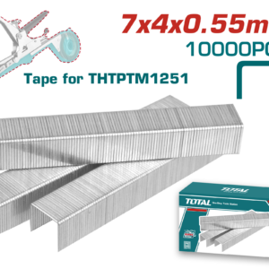 TOTAL THTPTM1251S Staples – 4mm Length, 7mm Crown, 0.55mm Wire10,000 pcs