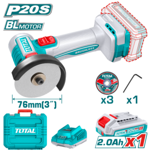 TOTAL Cordless Mini Cut-Off Tool – 20V | TAGLI207625