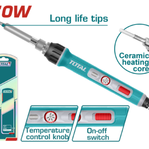 TOTAL 70W Adjustable Temperature Electric Soldering Iron – TET01606