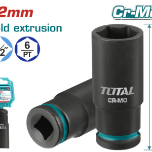 TOTAL 1/2" Drive 22mm Deep Impact Socket – THDIS12222L