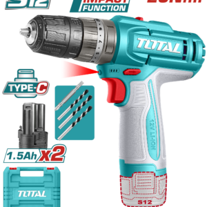 TOTAL Cordless Impact Drill – 12V | TIDLI12206
