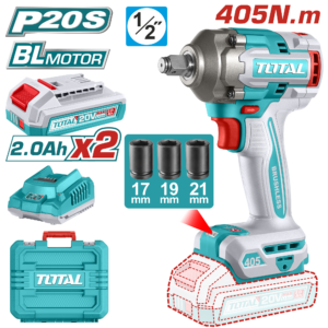 TOTAL Cordless Impact Wrench – 20V | TIWLI2045