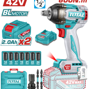 TOTAL Cordless Impact Wrench – 42V | TIWLI42602