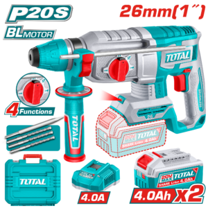 TOTAL Cordless Rotary Hammer – 20V | TRHLI262085