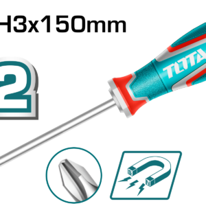 TOTAL PH3x150mm Phillips Magnetic Screwdriver – TSDPH3150