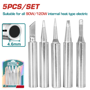 TOTAL Soldering Iron Tip Set – 5 Pieces-TET065461