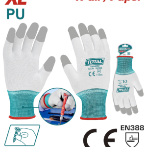 TOTAL PU Coated Safety Gloves – XL Size-TSPUG62